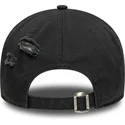 schwarze-verstellbare-gebogene-kappe-9twenty-wash-distress-a-frame-von-new-era