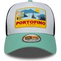 casquette-trucker-multicolore-a-frame-location-patch-portofino-new-era