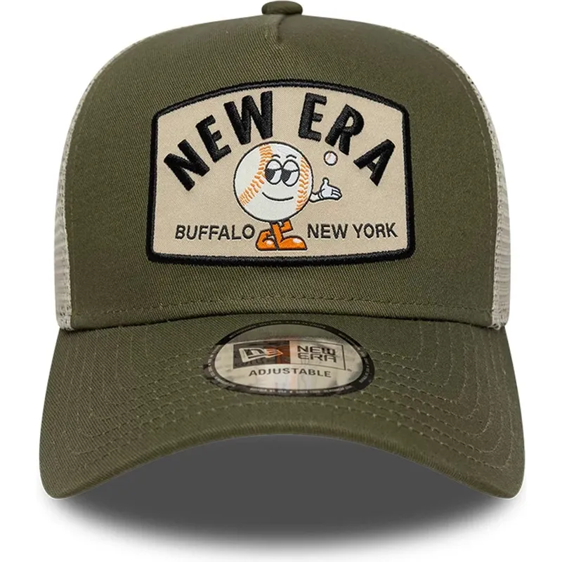 grune-trucker-kappe-a-frame-summer-patch-von-new-era grune-trucker-kappe-a-frame-summer-patch-von-new-era