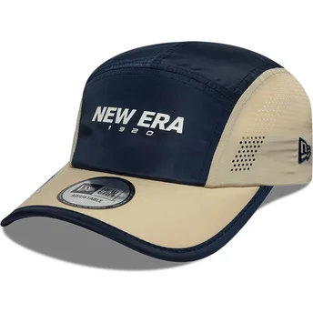 Mützen gebogen 5 panel marineblau verstellbares band Runner Colour Block von New Era