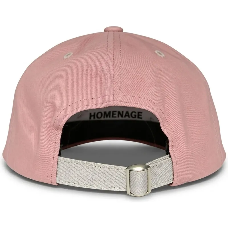 casquette-courbee-rose-et-grise-ajustable-statue-just-kids-the-90s-homenage
