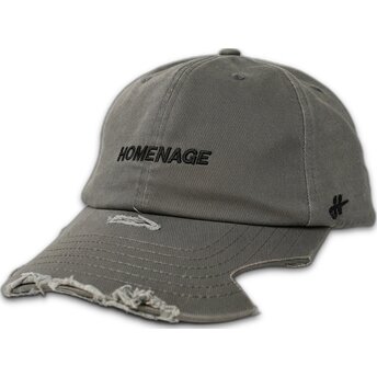 Mützen gebogen grau verstellbares band Haute Merchandising The 90s von Homenage