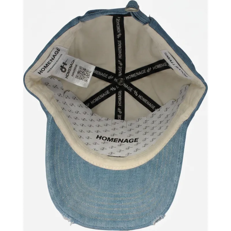 casquette-courbee-bleue-ajustable-denim-records-music-shapes-identity-the-90s-homenage