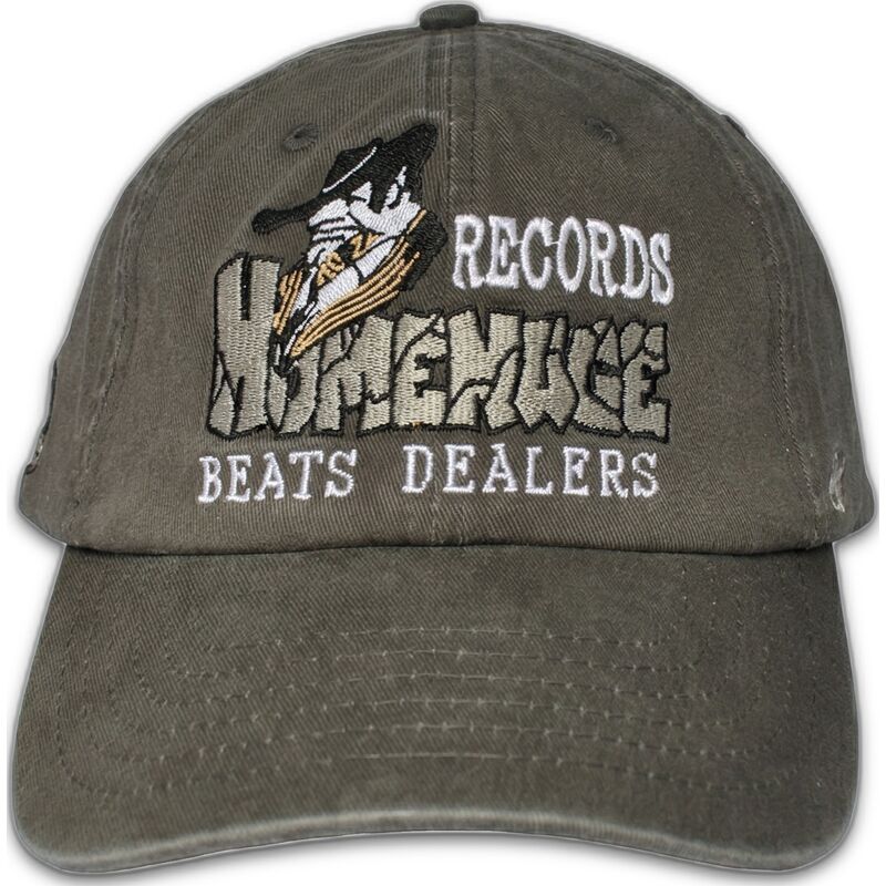 dunkelgraue-verstellbare-curved-cap-records-music-shapes-identity-the-90s-von-homenage