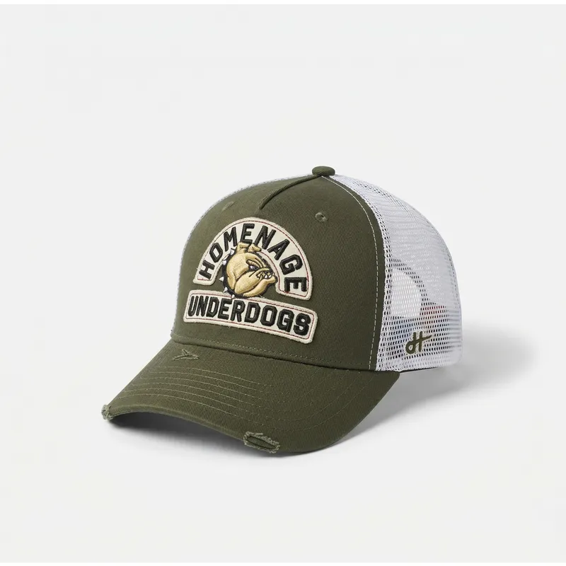casquette-trucker-verte-et-blanche-underdogs-the-trucker-homenage
