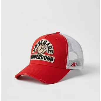 Casquette trucker rouge et blanche Underdogs The Trucker Homenage