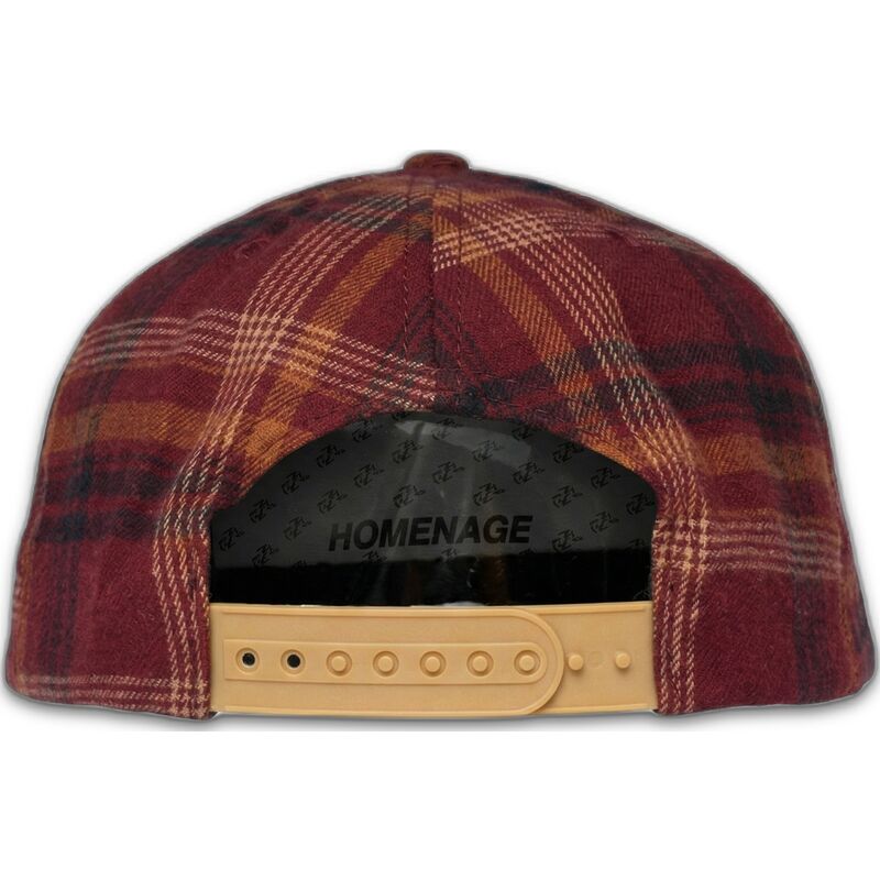 mehrfarbige-gebogene-snapback-kappe-plaid-club-sport-the-ball-von-homenage