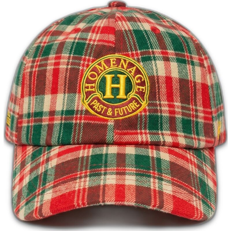 gebogene-mehrfarbige-verstellbare-kappe-plaid-resort-sport-the-90s-von-homenage gebogene-mehrfarbige-verstellbare-kappe-plaid-resort-sport-the-90s-von-homenage