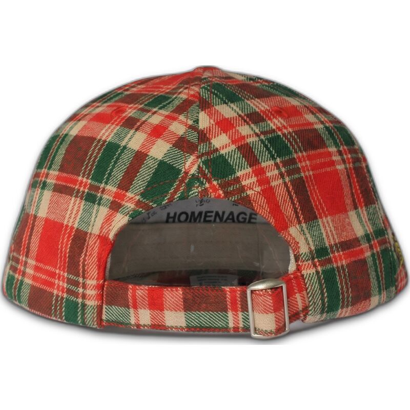 gebogene-mehrfarbige-verstellbare-kappe-plaid-resort-sport-the-90s-von-homenage gebogene-mehrfarbige-verstellbare-kappe-plaid-resort-sport-the-90s-von-homenage