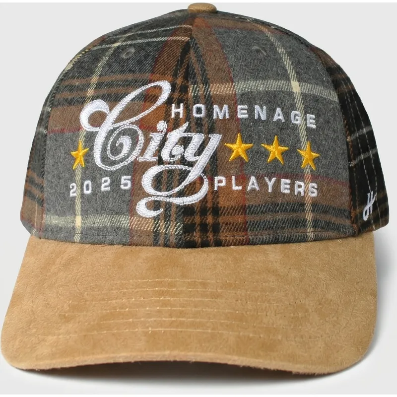 casquette-courbee-multicolore-snapback-plaid-players-sport-the-ball-homenage