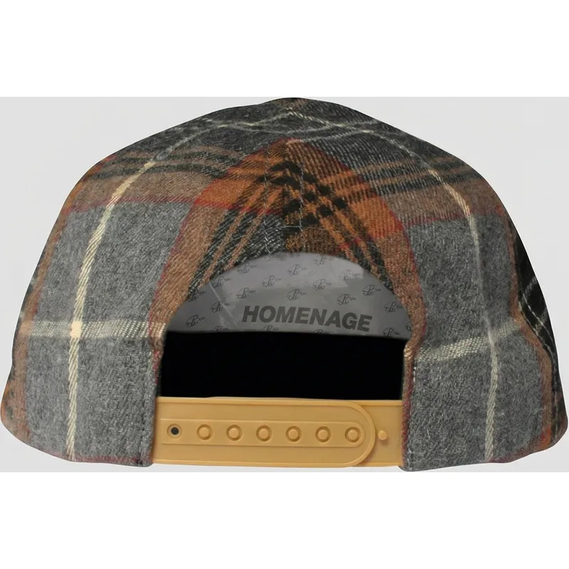casquette-courbee-multicolore-snapback-plaid-players-sport-the-ball-homenage