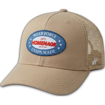Mützen gebogen beige snapback The Trucker Union Workwear The von Homenage