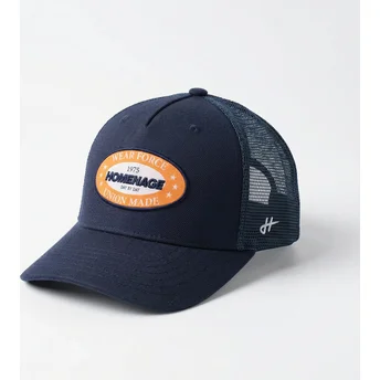 Casquette trucker bleue marine Union Workwear The Trucker Homenage