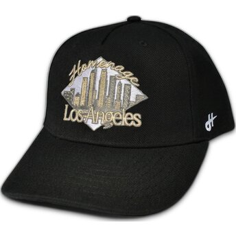 Mützen gebogen schwarz snapback LASKY Skylines The Retro von Homenage
