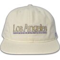 flache-kappe-creme-snapback-angeles-skylines-the-snap-von-homenage