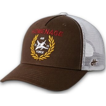 Mützen gebogen braun snapback The Trucker Jet Military Surplus The von Homenage