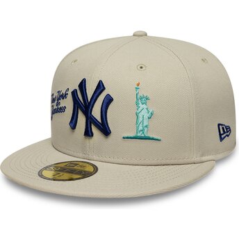Mützen flach beige angepasst 59FIFTY City Icon der New...
