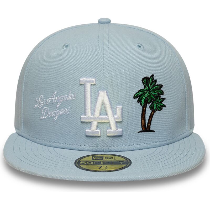 hellblaue-eng-anliegende-59fifty-city-icon-flat-cap-der-los-angeles-dodgers-von-new-era
