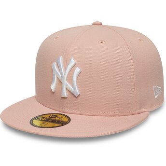 Casquette plate rose ajustée 59FIFTY League Essential New York Yankees MLB New Era