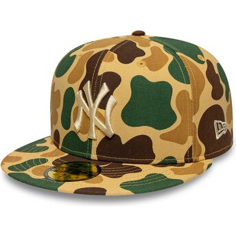 Mützen flach tarnung angepasst 59FIFTY Camo der New York Yankees MLB von New Era