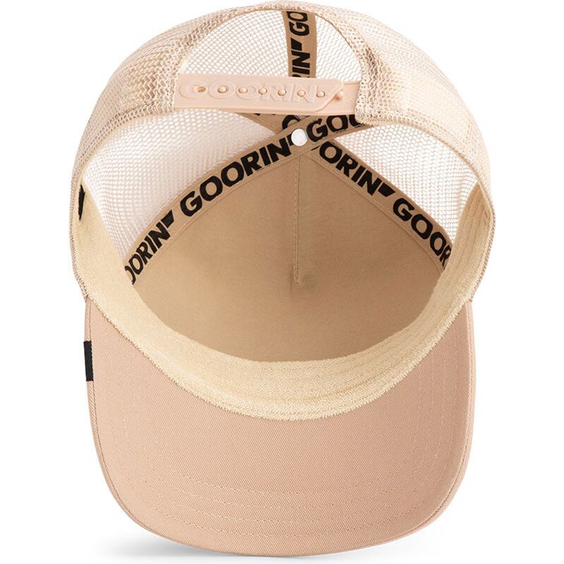 trucker-cap-beige-hirsch-blur-stag-the-farm-von-goorin-bros trucker-cap-beige-hirsch-blur-stag-the-farm-von-goorin-bros