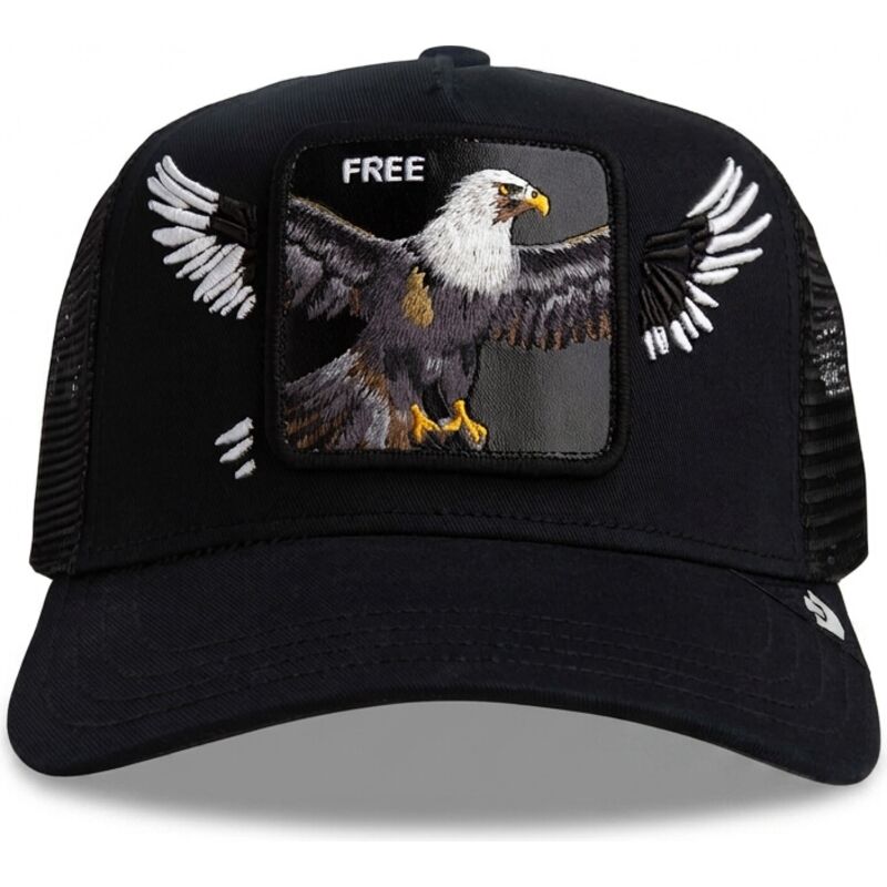 casquette-trucker-noire-aigle-wings-free-the-farm-goorin-bros