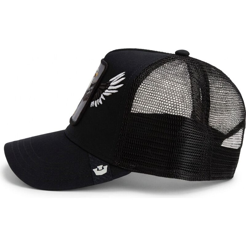 schwarze-trucker-kappe-adler-wings-free-the-farm-von-goorin-bros schwarze-trucker-kappe-adler-wings-free-the-farm-von-goorin-bros