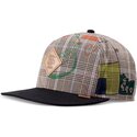 casquette-plate-grise-et-noire-snapback-crinklecheck-djinns