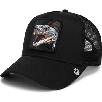 Mützen gebogen schwarz snapback The Vicious Snake Core Combo The Farm Goorin Bros.