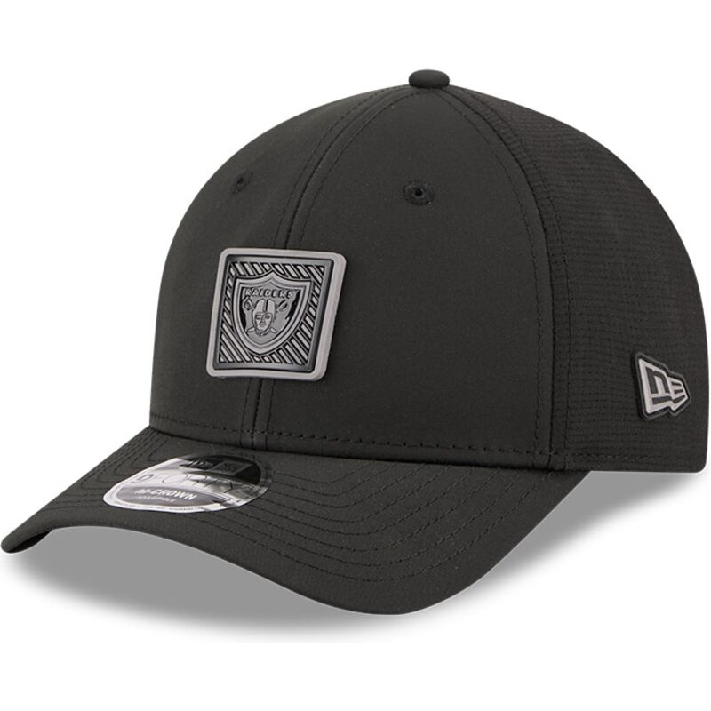 casquette-courbee-noire-snapback-9forty-m-crown-training-pack-2026-las-vegas-raiders-nfl-new-era