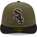 casquette-courbee-verte-ajustee-59fifty-pre-curved-american-herringbone-chicago-white-sox-mlb-new-era