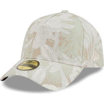 Mützen gebogen beige angepasst 59FORTY A Frame Leafy Palm von New Era
