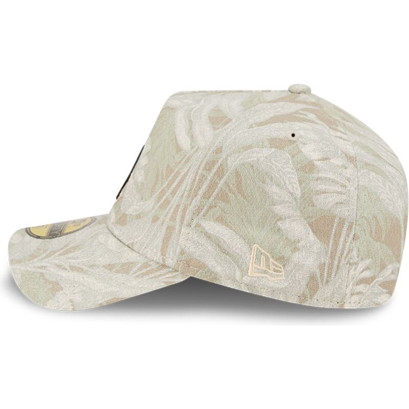 casquette-courbee-beige-ajustee-59forty-a-frame-leafy-palm-chicago-white-sox-mlb-new-era