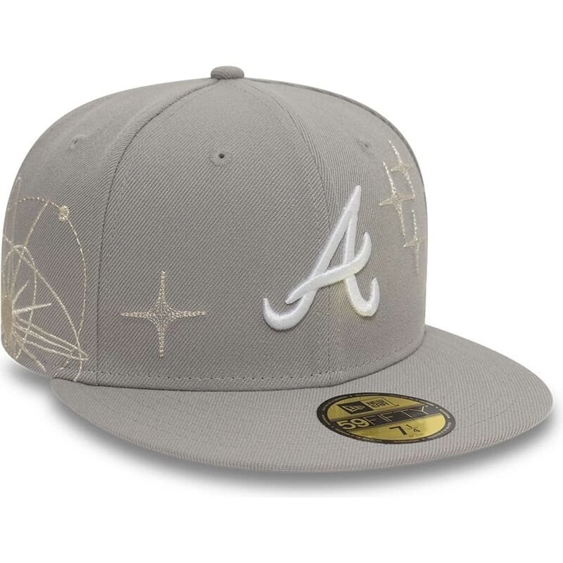 casquette-plate-grise-ajustee-59fifty-zodiac-atlanta-braves-mlb-new-era