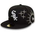 casquette-plate-noire-ajustee-59fifty-zodiac-chicago-white-sox-mlb-new-era