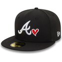 casquette-plate-noire-ajustee-59fifty-heart-icon-atlanta-braves-mlb-new-era