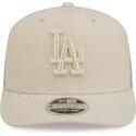 beige-trucker-cap-9seventy-stretch-snap-color-pack-der-los-angeles-dodgers-mlb-von-new-era