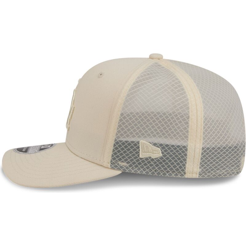beige-trucker-cap-9seventy-stretch-snap-color-pack-der-los-angeles-dodgers-mlb-von-new-era