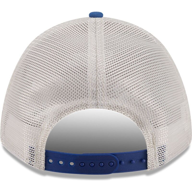 casquette-trucker-beige-et-bleue-9forty-m-crown-a-frame-fray-los-angeles-dodgers-mlb-new-era