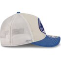 casquette-trucker-beige-et-bleue-9forty-m-crown-a-frame-fray-los-angeles-dodgers-mlb-new-era