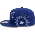 casquette-plate-bleue-ajustee-59fifty-zodiac-los-angeles-dodgers-mlb-new-era