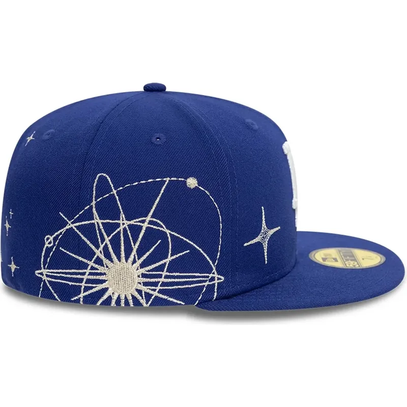casquette-plate-bleue-ajustee-59fifty-zodiac-los-angeles-dodgers-mlb-new-era