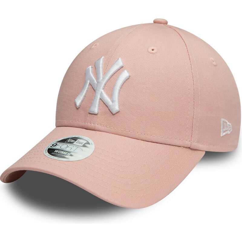 casquette-courbee-rose-ajustable-pour-femme-9forty-colour-essential-new-york-yankees-mlb-new-era