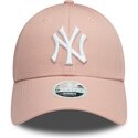 casquette-courbee-rose-ajustable-pour-femme-9forty-colour-essential-new-york-yankees-mlb-new-era