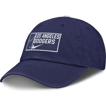 Casquette courbée bleue ajustable Primetime Club Unstructured Organic Cotton Los Angeles Dodgers MLB Nike