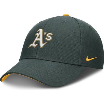 Mützen gebogen grün verstellbares band für Kinder Dri-Fit Club Structured der Oakland Athletics MLB von Nike