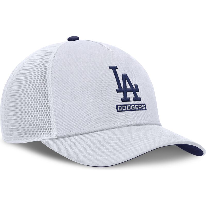casquette-trucker-blanche-avec-logo-bleu-primetime-dri-fit-rise-structured-los-angeles-dodgers-mlb-nike