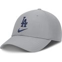 casquette-courbee-grise-ajustable-primetime-club-structured-uv-poly-ripstop-los-angeles-dodgers-mlb-nike