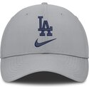 casquette-courbee-grise-ajustable-primetime-club-structured-uv-poly-ripstop-los-angeles-dodgers-mlb-nike
