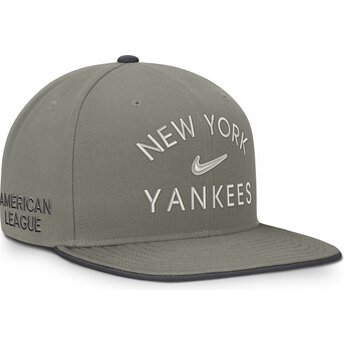 Casquette plate verte snapback Dri-Fit Pro Structured Square Bill New York Yankees MLB Nike